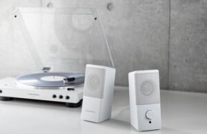 Audio-Technica Unveils Sleek White Desktop Speaker AT-SP95