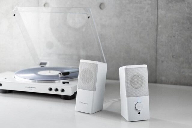 Audio-Technica Unveils Sleek White Desktop Speaker AT-SP95