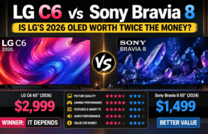 LG C6 vs Sony Bravia 8: Is LG’s 2026 OLED Worth Twice the Money?